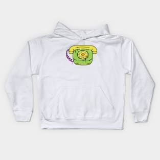 Psychedelic Rotary Phone Kids Hoodie